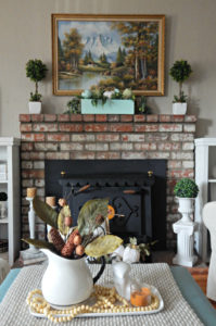 Fall Living Room Mantle