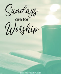 Only on Sundays – Julia Bettencourt Blog