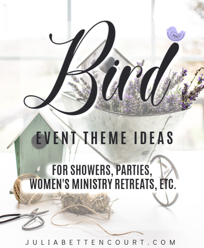 Bird Party, Shower, or Retreat Theme