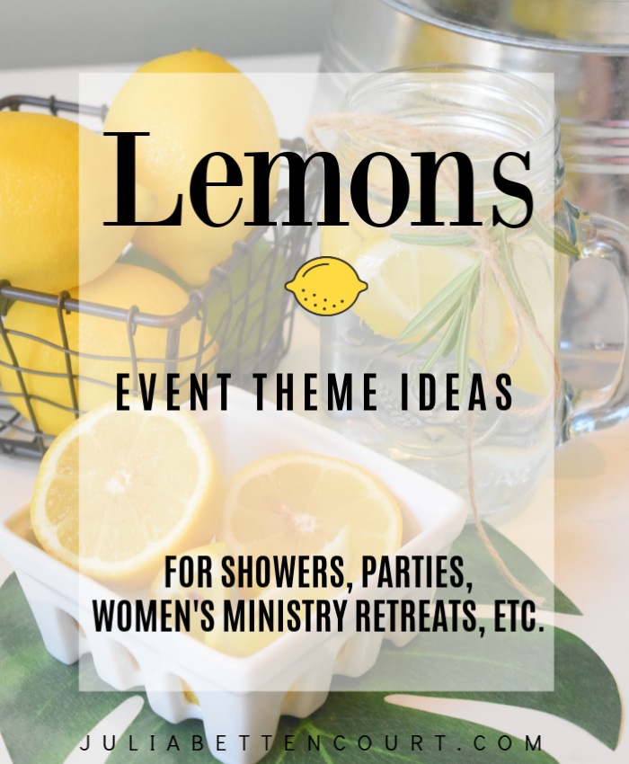 Ideas for a Lemon Theme Event
