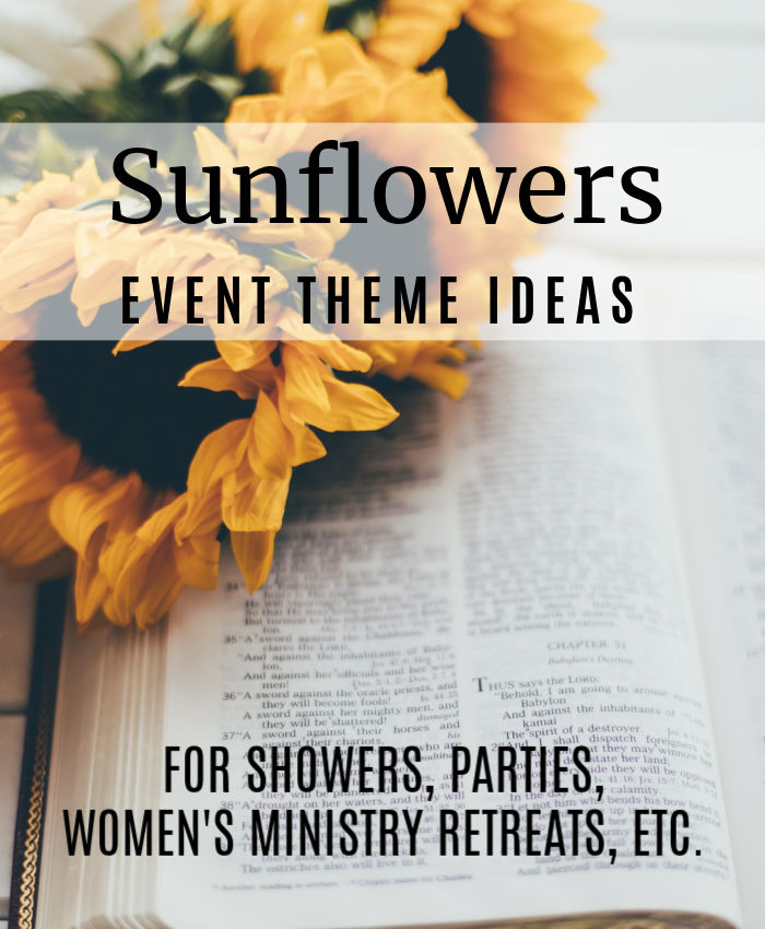 Sunflowers Event Theme