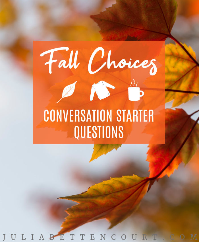 Fall Conversation Starters