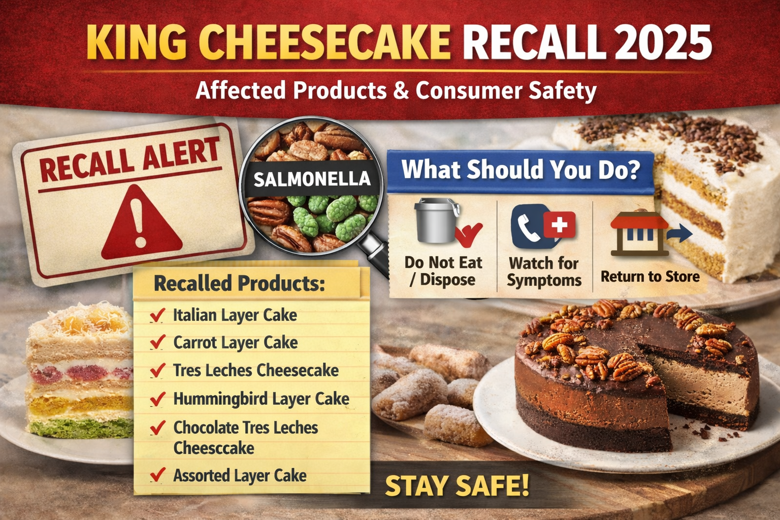 King Cheesecake recall